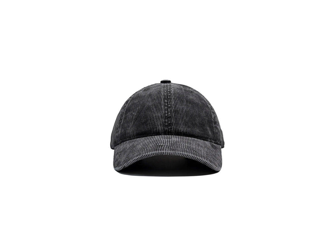 Retro Solid Color Corduroy Cap For Men And Women
