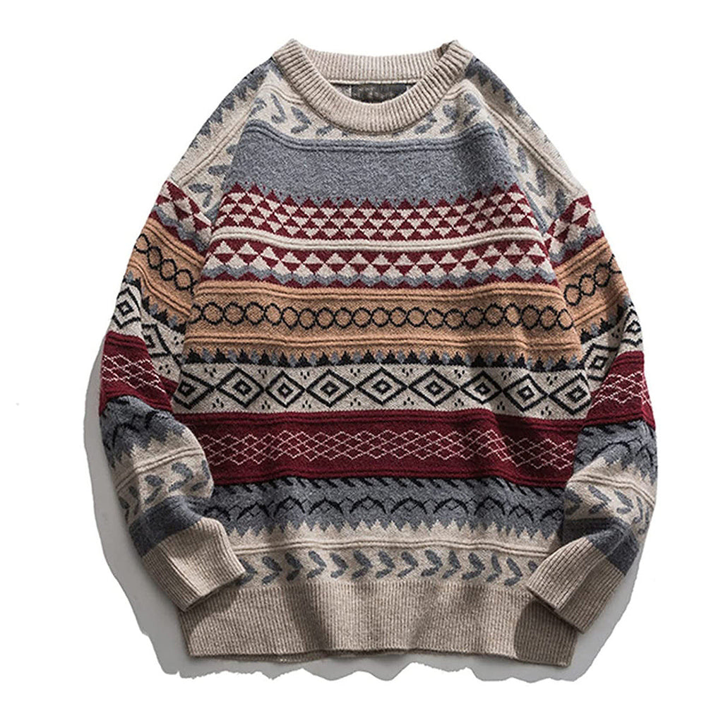 Printing And Dyeing Pullover Sweater