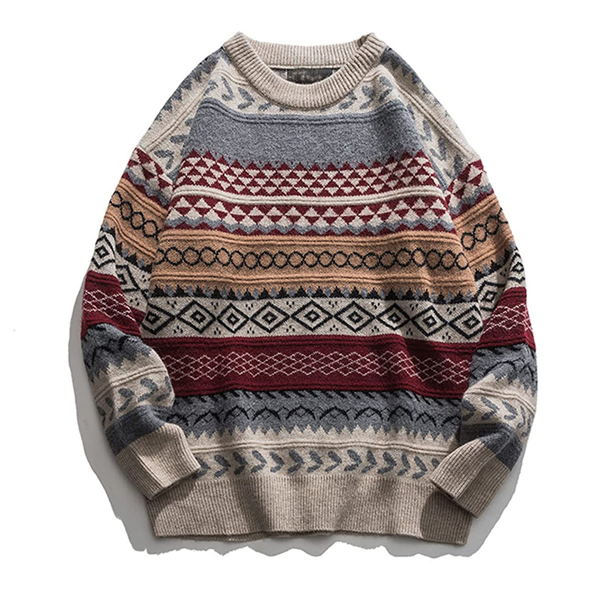Printing And Dyeing Pullover Sweater