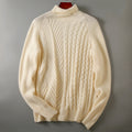 Men's Knitwear Trendy Solid Color Turtleneck Sweater