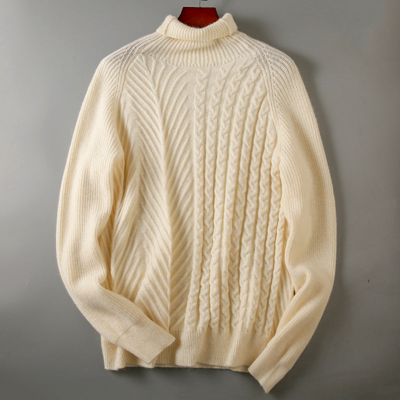 Men's Knitwear Trendy Solid Color Turtleneck Sweater