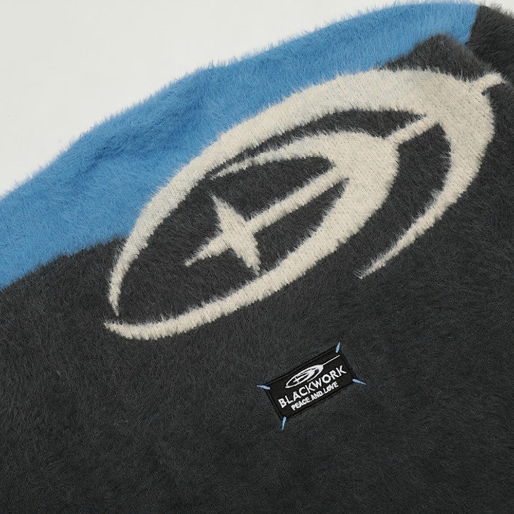 Brushed Round Neck Sweater For Men