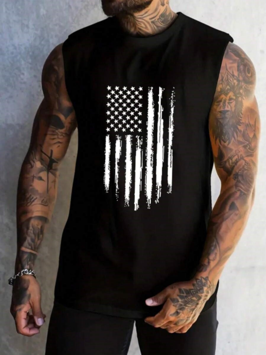 Men's Fashion Sports Style Sleeveless Vest Top
