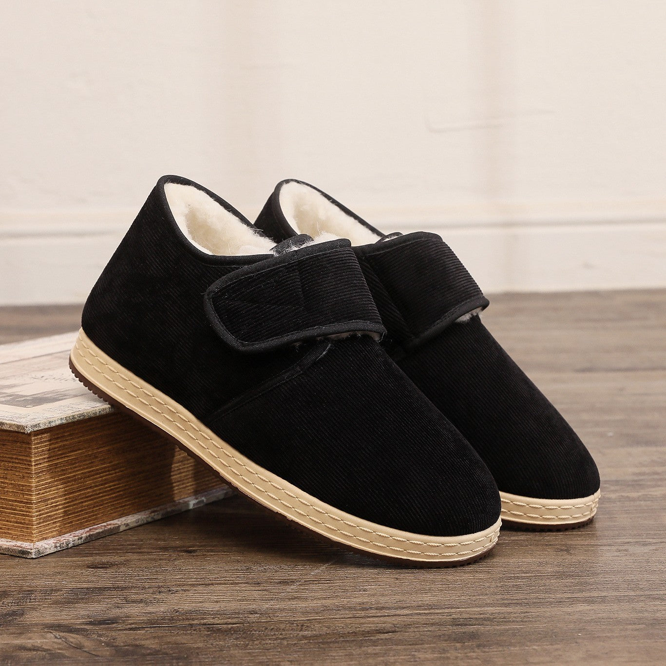 Soft Soled Velvet Thick Cotton Shoes Leisure Warm Comfortable