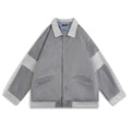 Casual Contrast Color Stitching Simple Jacket Trendy Boys