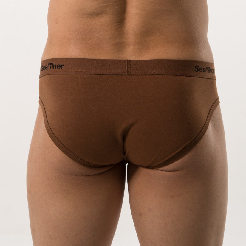 Men's Cotton Stretch Low Waist Sports Briefs