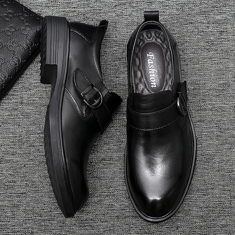 Formal Men's Shoes Trend And Fashion Top Layer Cowhide Single Shoes