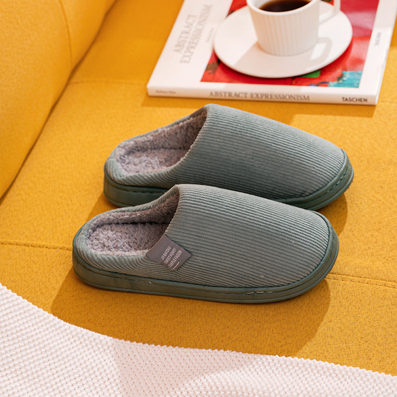 Couple's Home Indoor Cotton Drag Warm Non-slip Plush