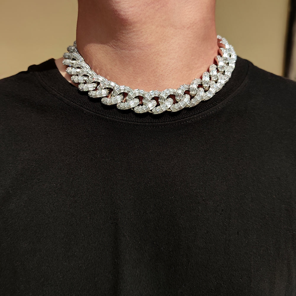 21mm Men's Hip Hop Flap Cuban Necklace