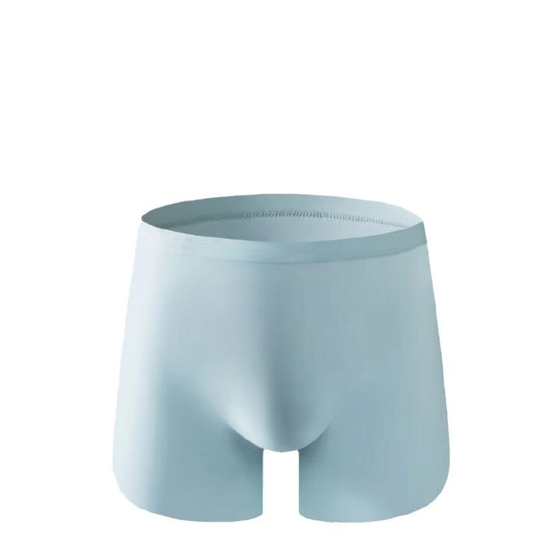 Summer Panties Ice Silk Seamless One Piece Boxer Briefs