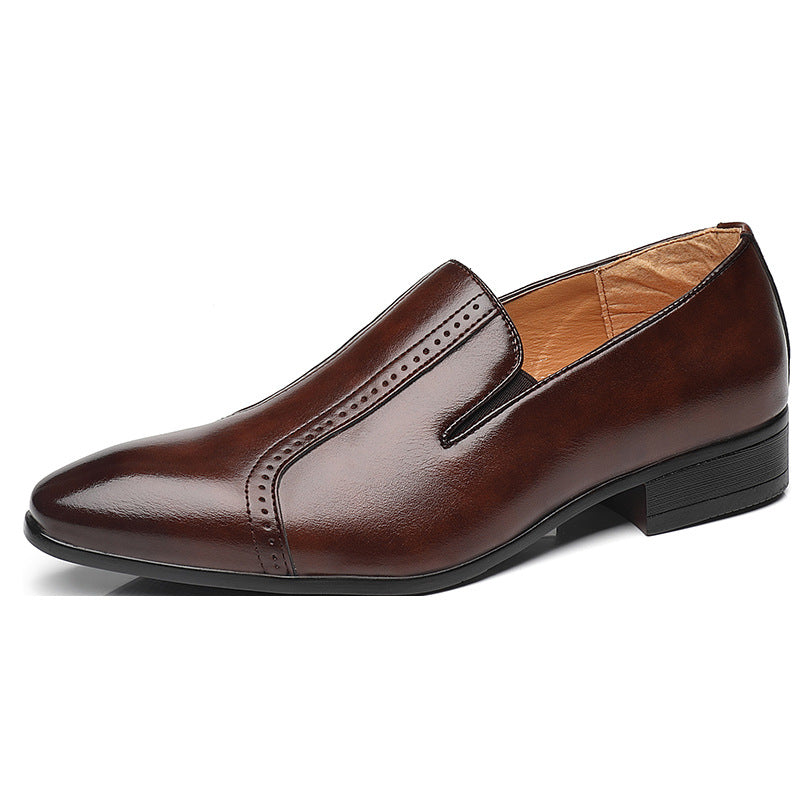 Pointed Small Leather Shoes Men's Casual All-Match Trendy Shoes