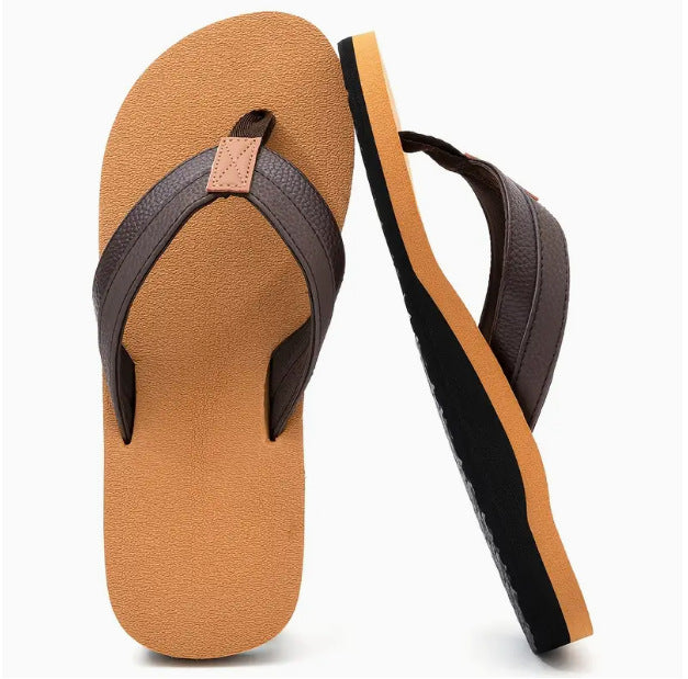 Men's Leather Beach Flip-flops Flip-flops Flip-flops Pes Cavus
