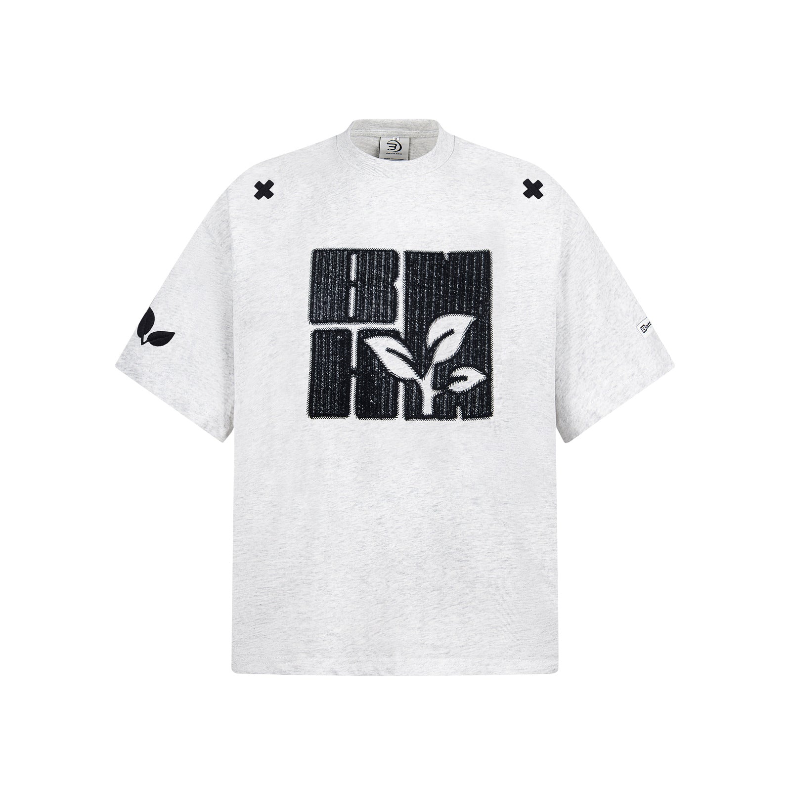 Summer Design Sense Machine Embroidery Short-sleeved T-shirt Men