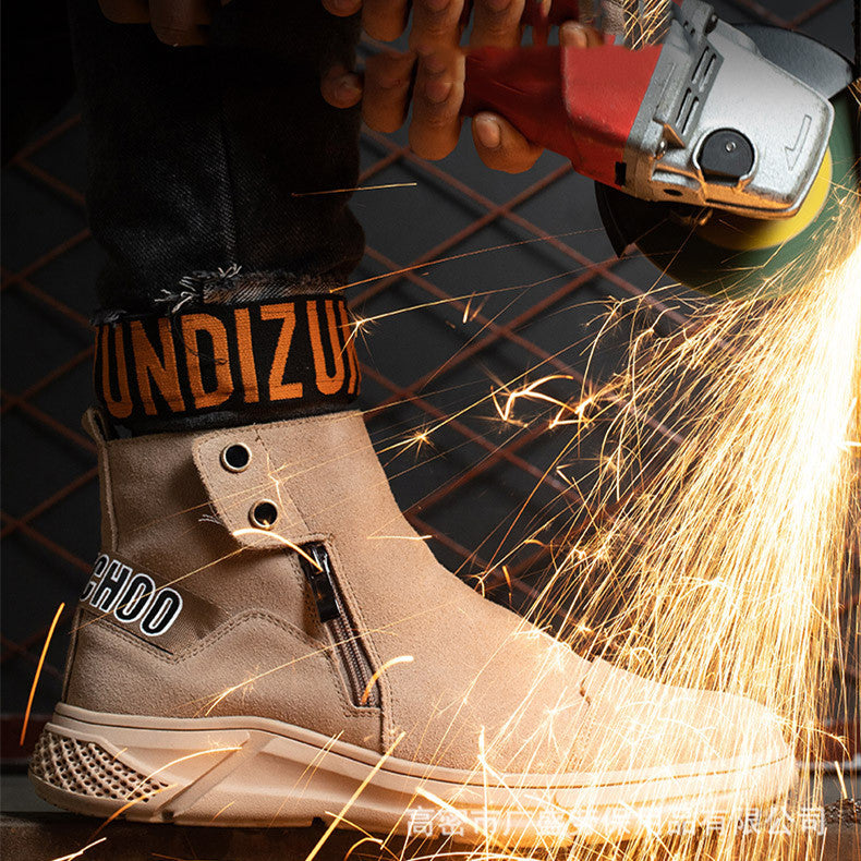 Summer Breathable Labor Insurance Men's Anti-smashing And Anti-piercing Work Safety Shoes