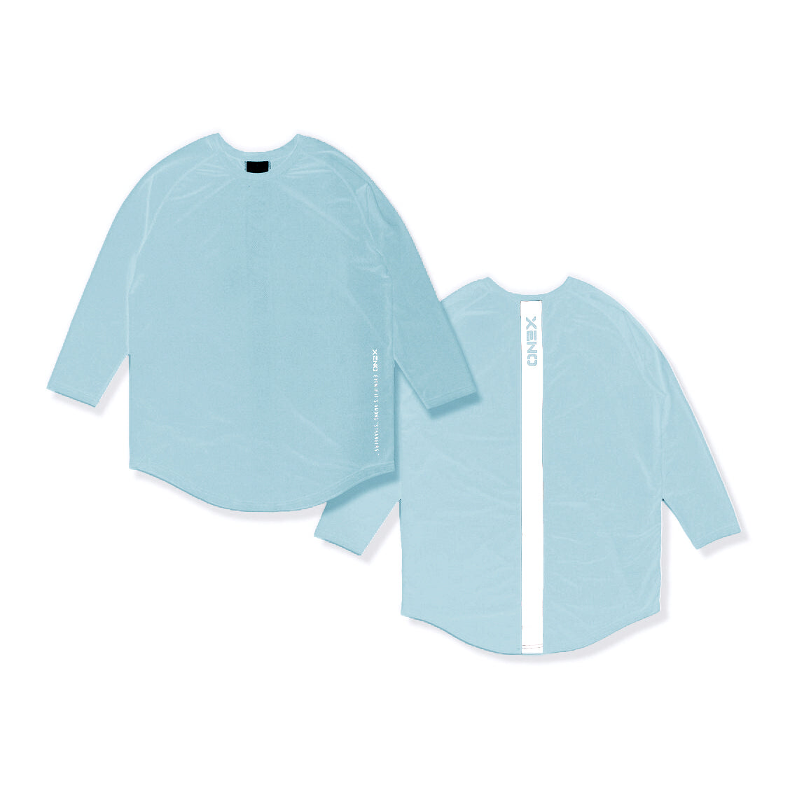 Back Vertical Letter Sports T-shirt Fitness Long Sleeve