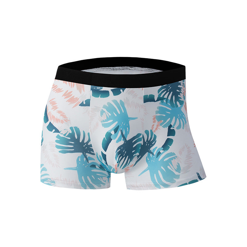 Men's Underwear Fashion Printing Arrow Pants Sports Loose Boxer Briefs Comfortable