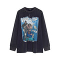 Men's Punk Wash Pure Cotton Long-t-shirt