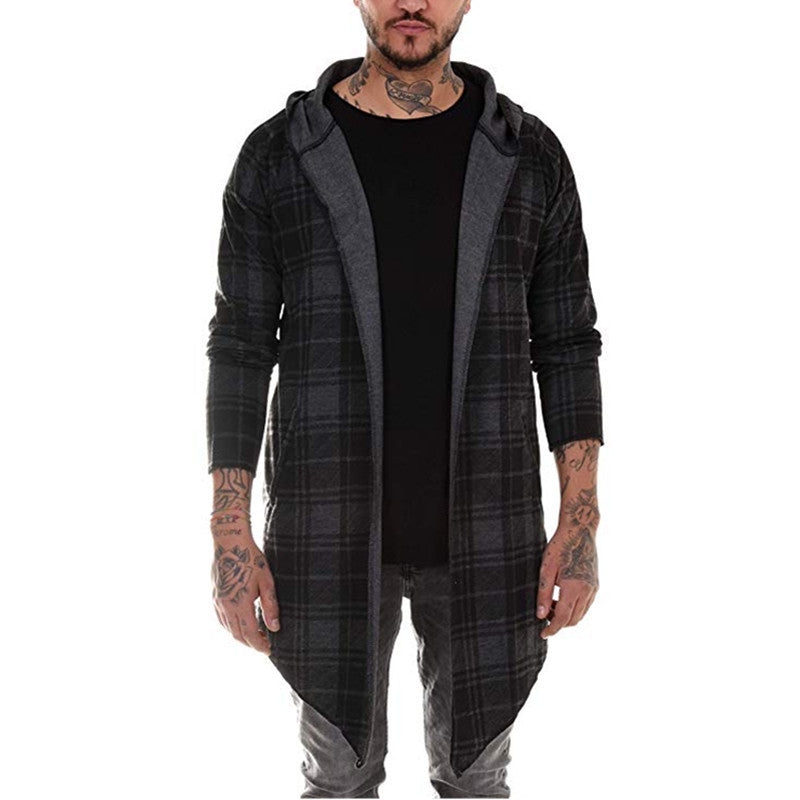 Men's Casual Plaid Color Matching Men's Casual Sweater