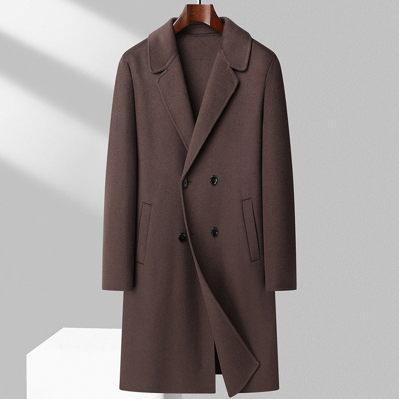 Winter Double-sided Woolen Coat Men