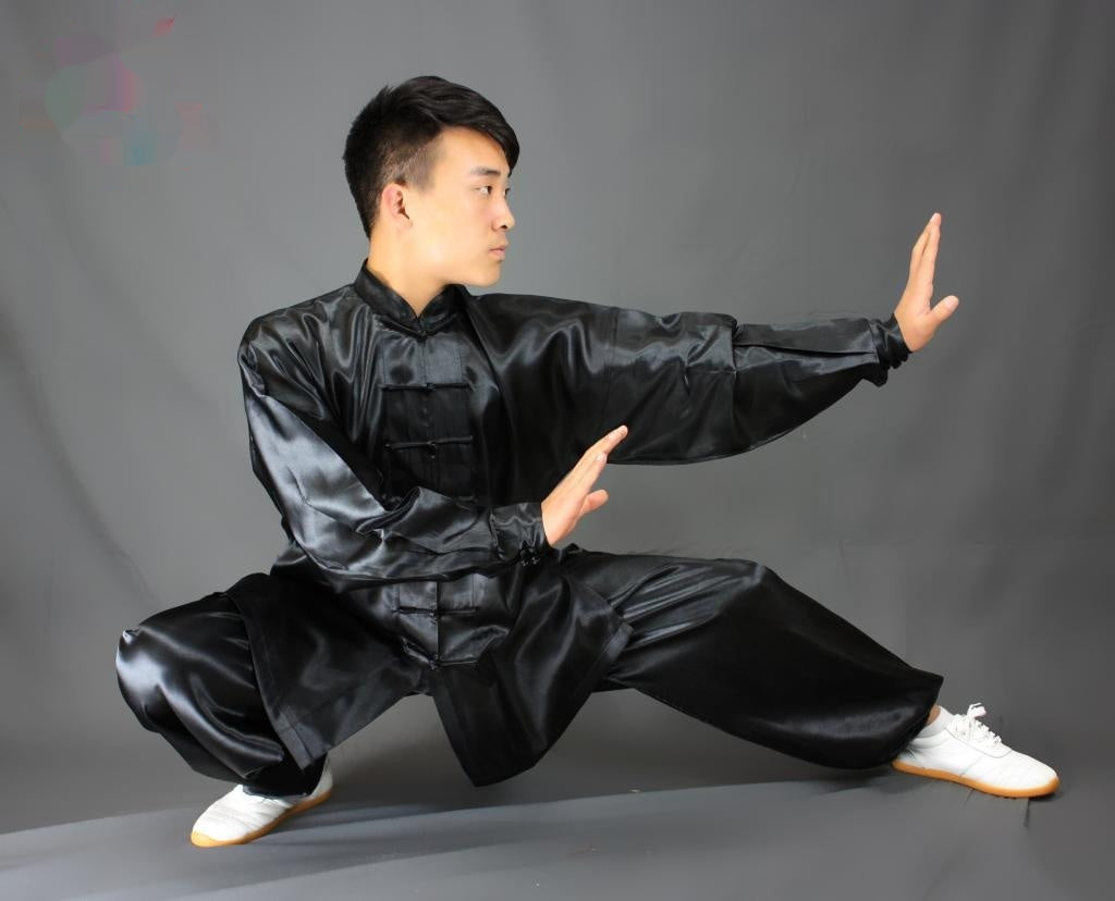 Simple And Casual Men's Tai Chi Training Suit