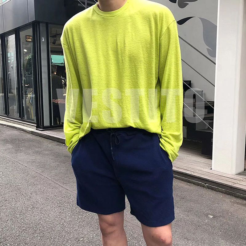 Men's Solid Color Loose Long Sleeves T-shirt