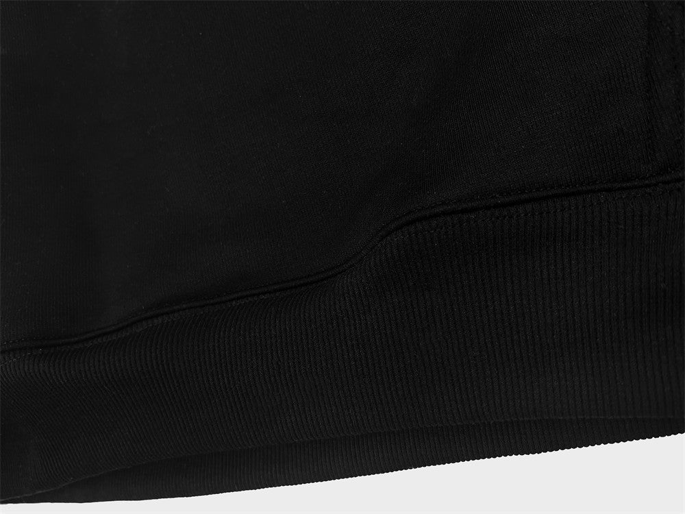 Abstract Printing Loose Hooded Sweater Men