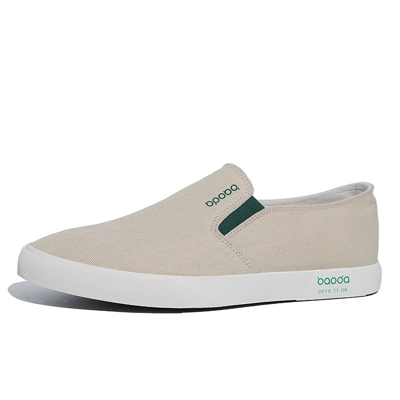 Men's Slip-on Canvas Shoes Classic All-match Soft Board Shoes