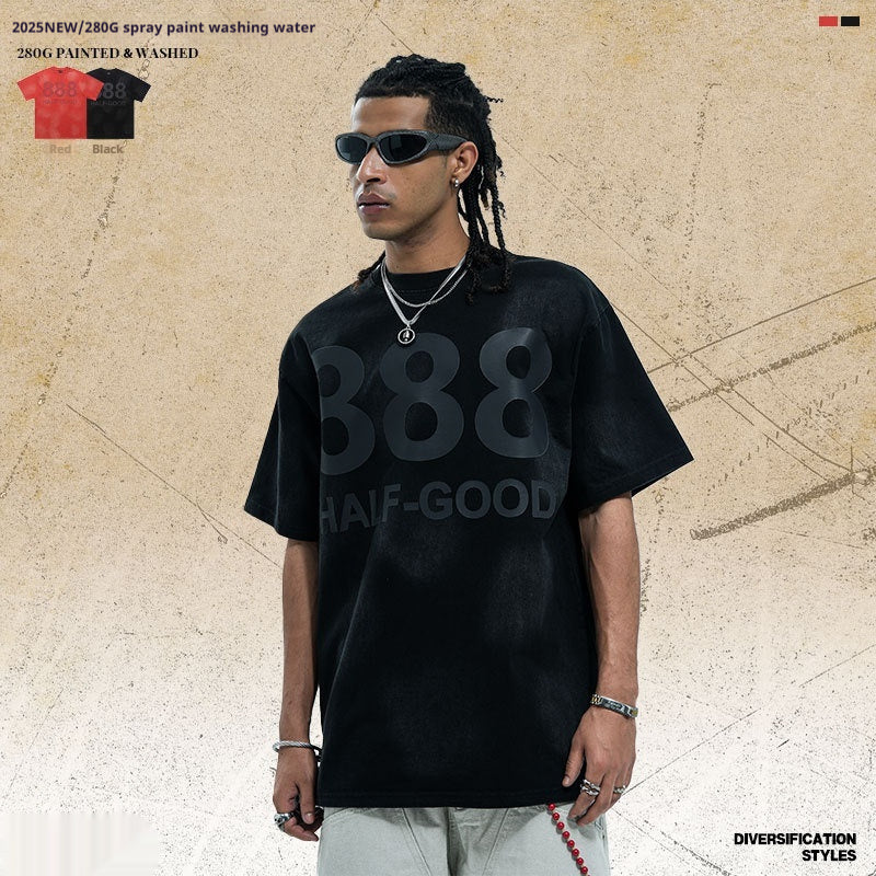 Digital Printing Men's Short-sleeved T-shirt New Men's Summer