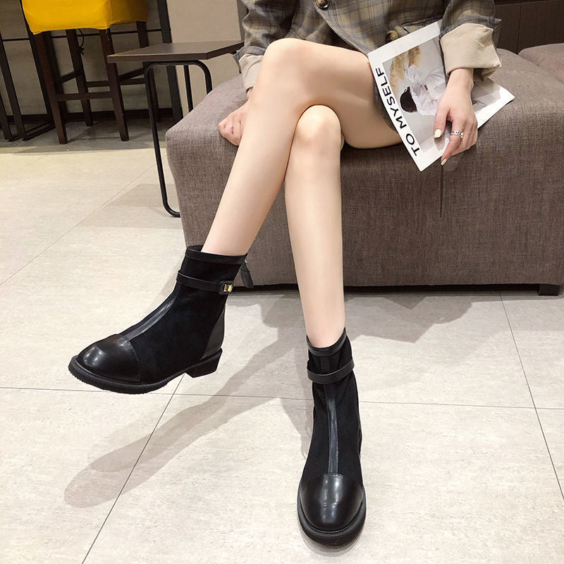 Short Boots Women's Spring And Autumn Single Boots New Year New Wild Early Autumn