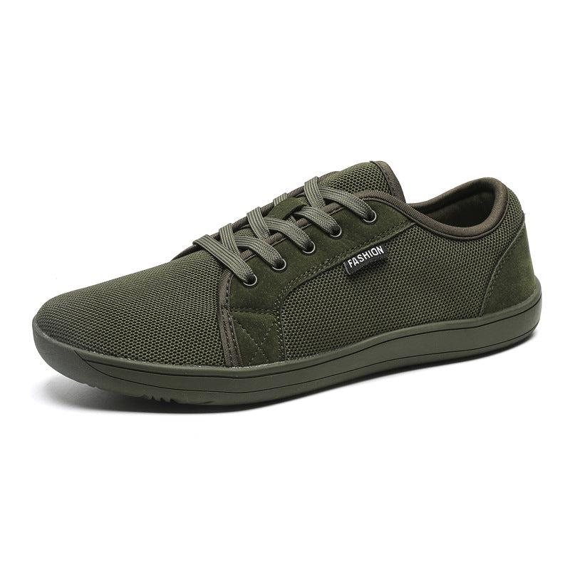 Leisure Sneaker Low-top Lace-up Outdoor Non-slip Wide Toe Shoes Men