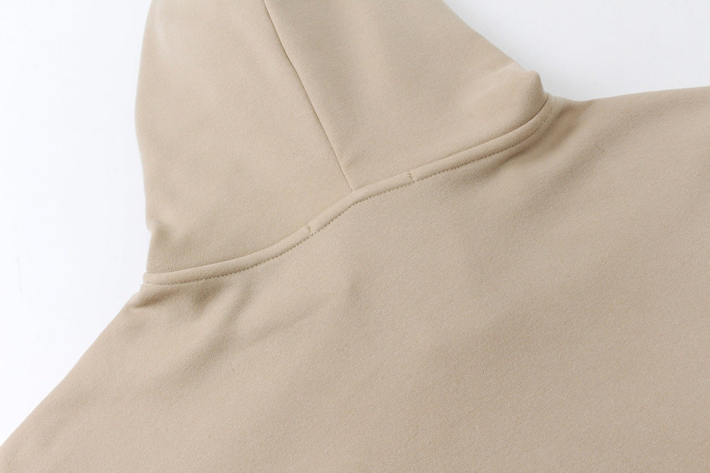 Autumn And Winter Metal Design Four Awn Star Plus Velvet Thickened Hooded Sweatshirt