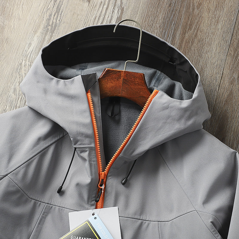 Windproof Waterproof Hooded Soft Shell Charge Jacket Coat
