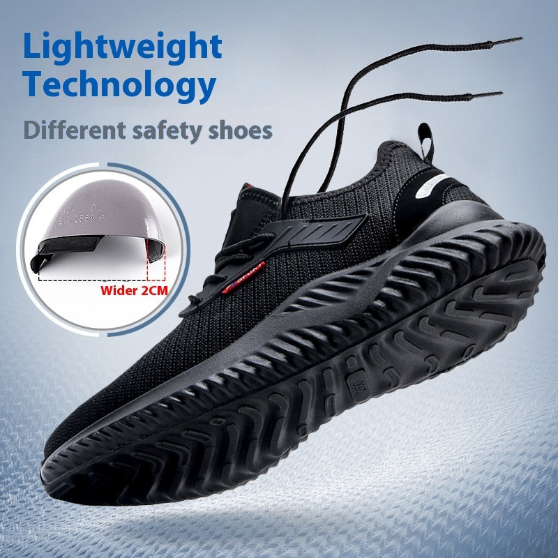 Men's Protective Shoes With Anti Smashing And Anti Piercing Steel Toe Caps