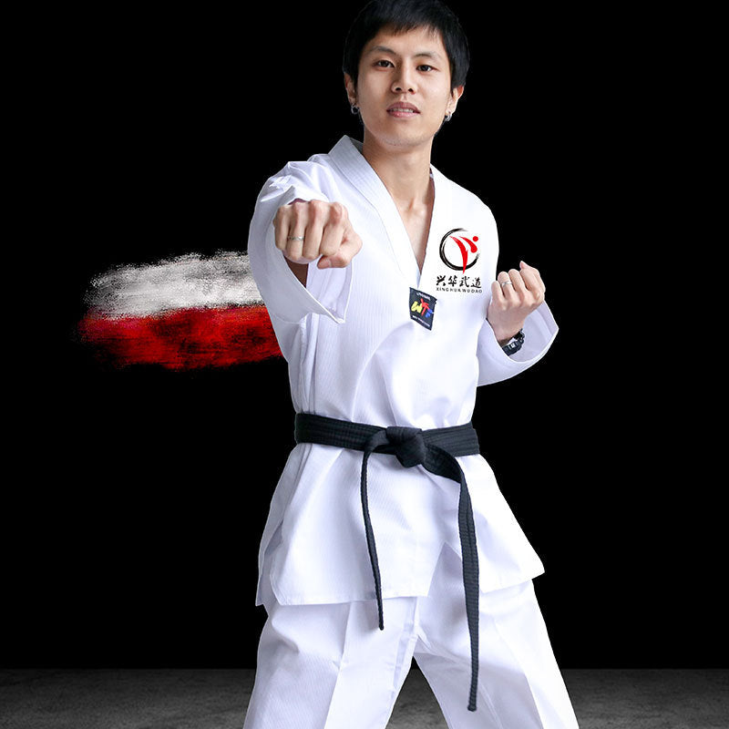 Boxing Uniform Taoist Robe Beginner Short Sleeve Training Clothes Clothing Embroidered