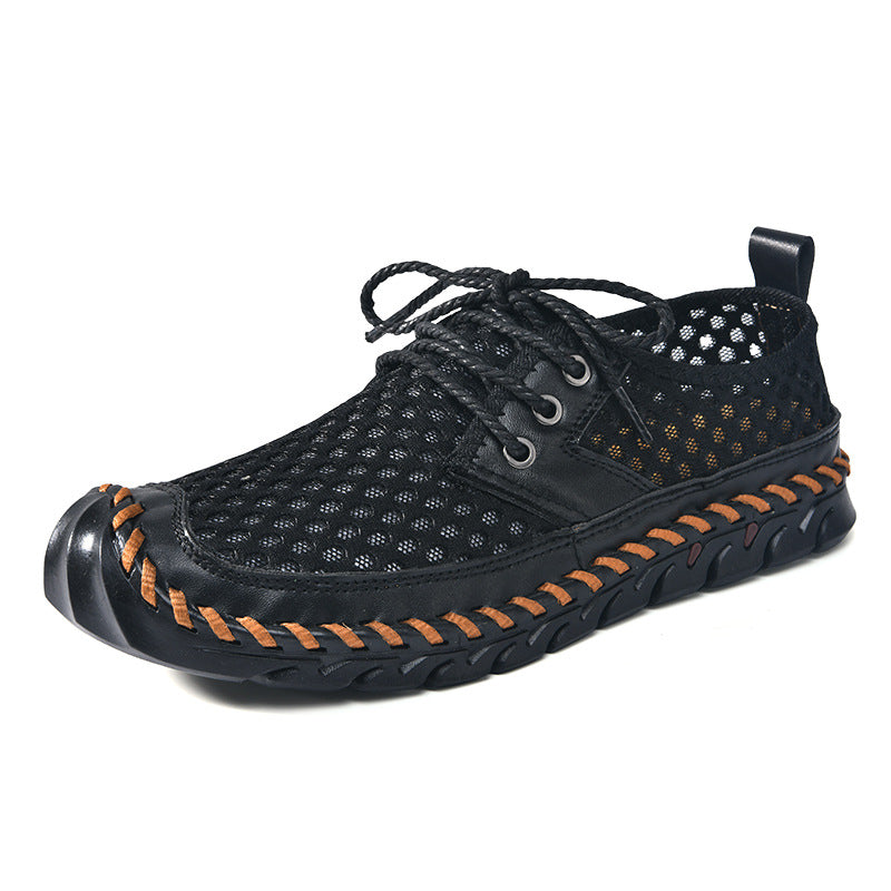 Men's Casual Lightweight Slip-on Plus Size Sports Mesh Shoes