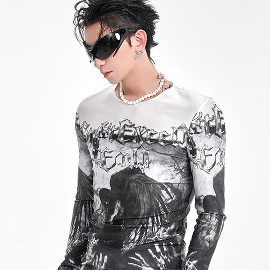 Autumn And Winter Keep Warm Inner Match Mesh Bottoming Shirt