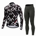 Autumn And Winter Cycling Clothes Men's Long-sleeved Fleece Suspenders Trousers