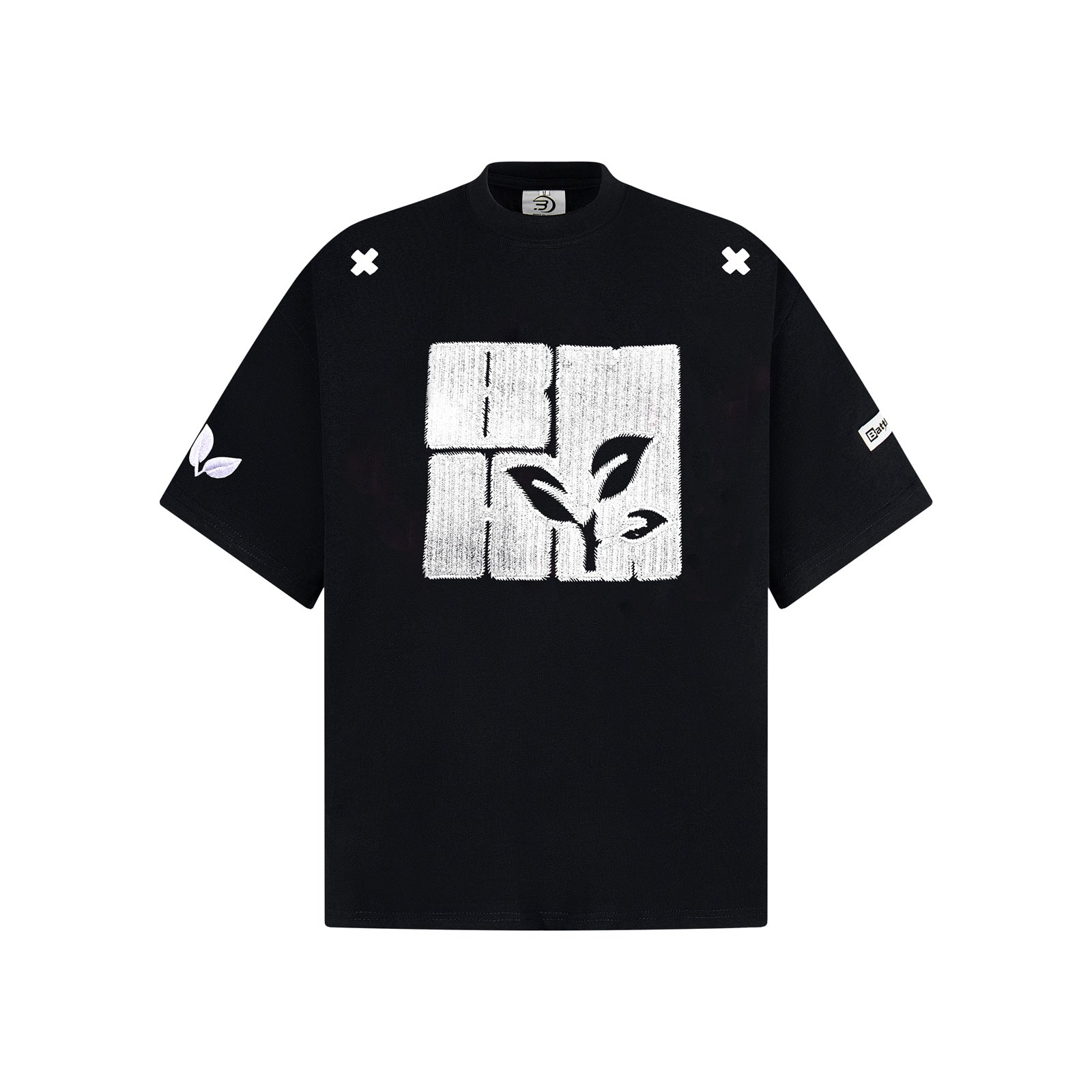 Summer Design Sense Machine Embroidery Short-sleeved T-shirt Men