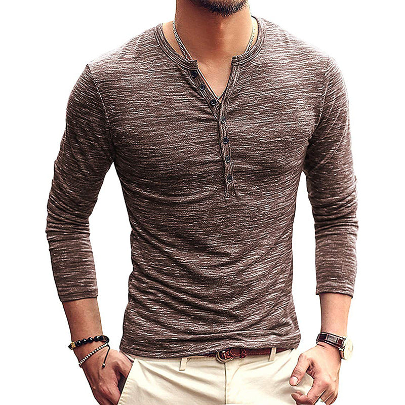 Men's Bottoming Shirt Long Sleeve Slim T-Shirt