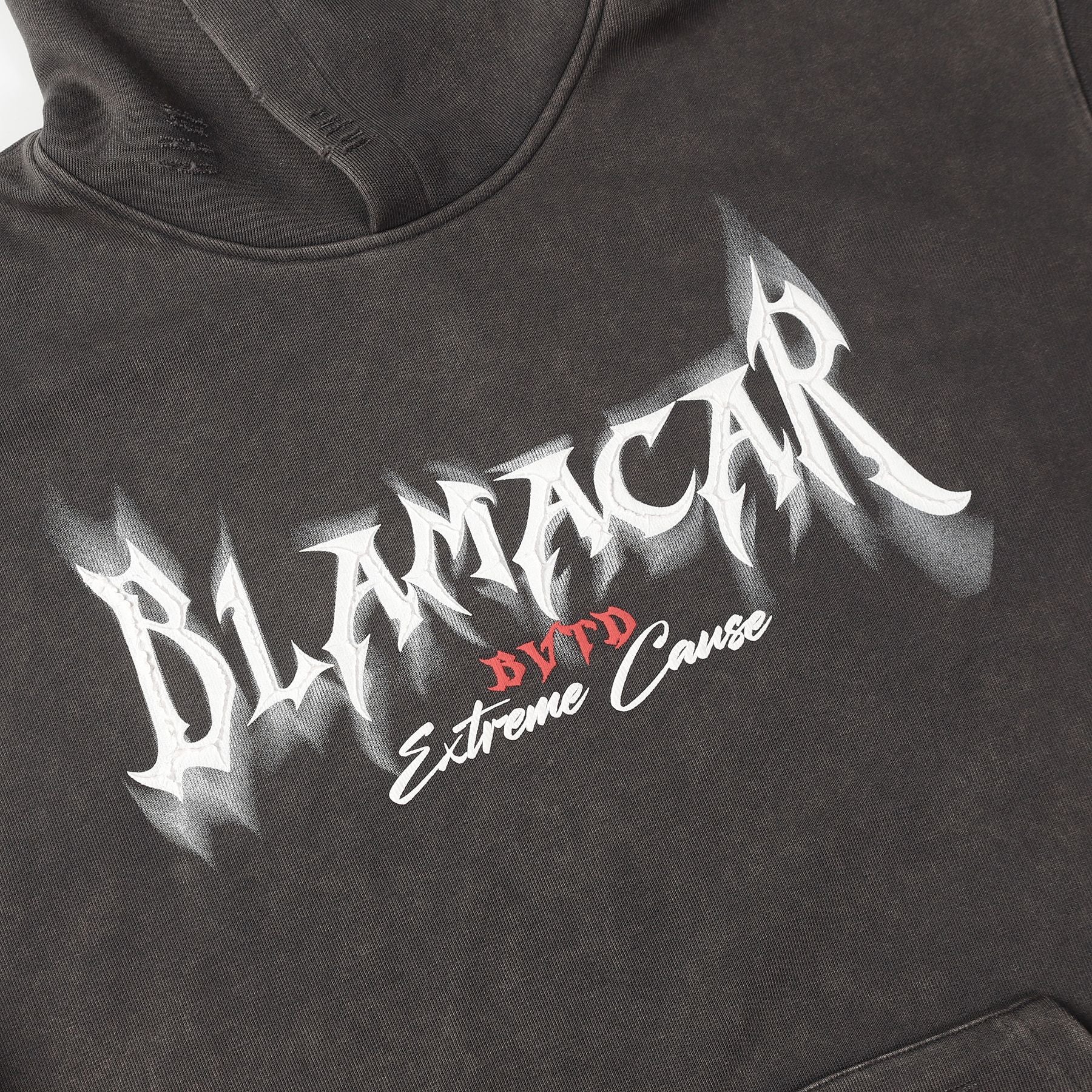 American Retro Heavy Washed Hoodie Design Sense Printed Hoodie