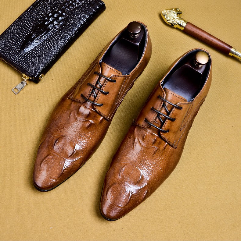 Men's Business Suit Pointed Leather Shoes