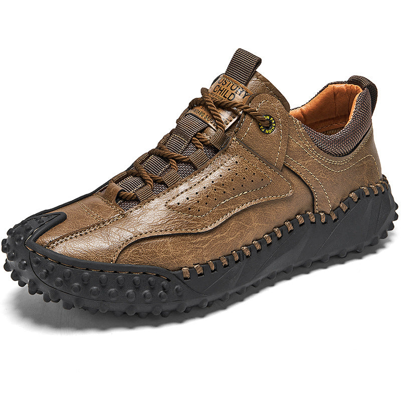 Lace-up Leather Men's Casual Shoes Plus Size