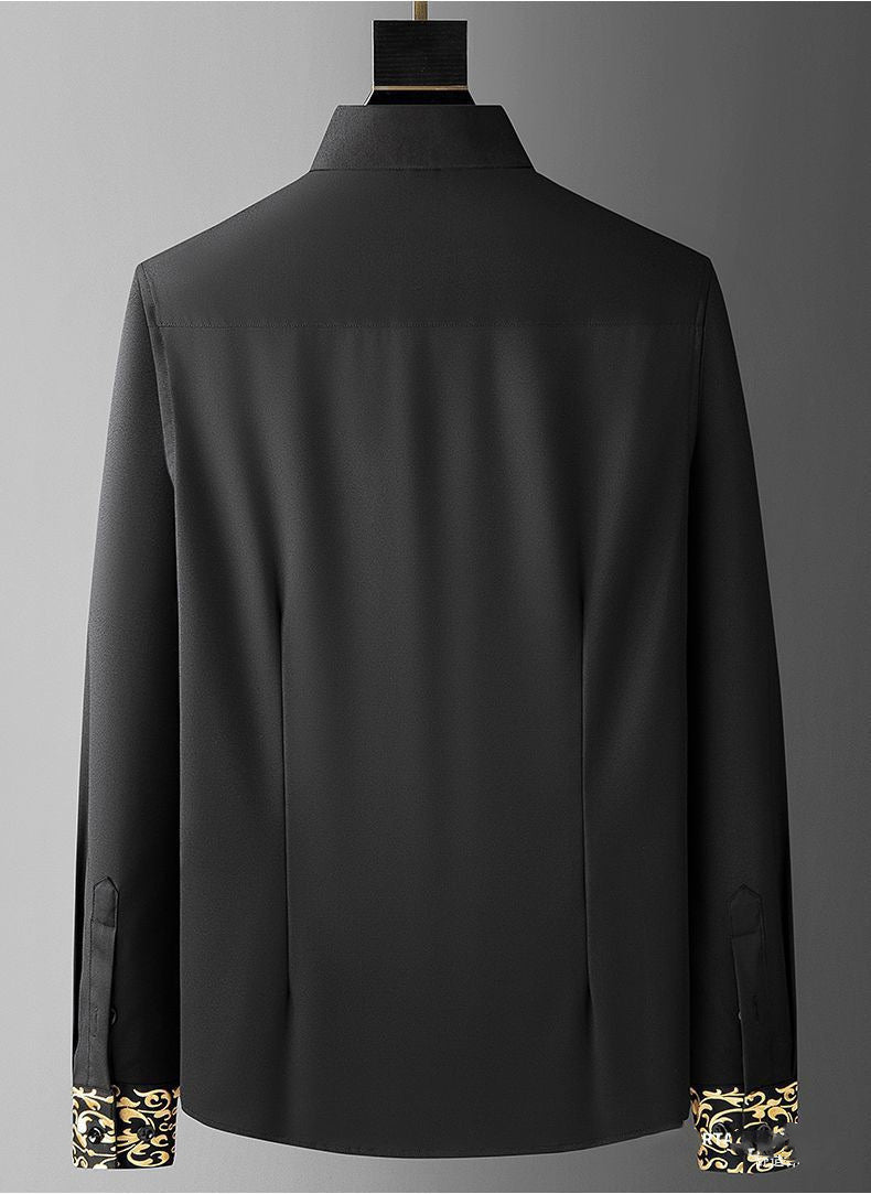 Spring Light Luxury European High-end Embroidered Oversized Shirt