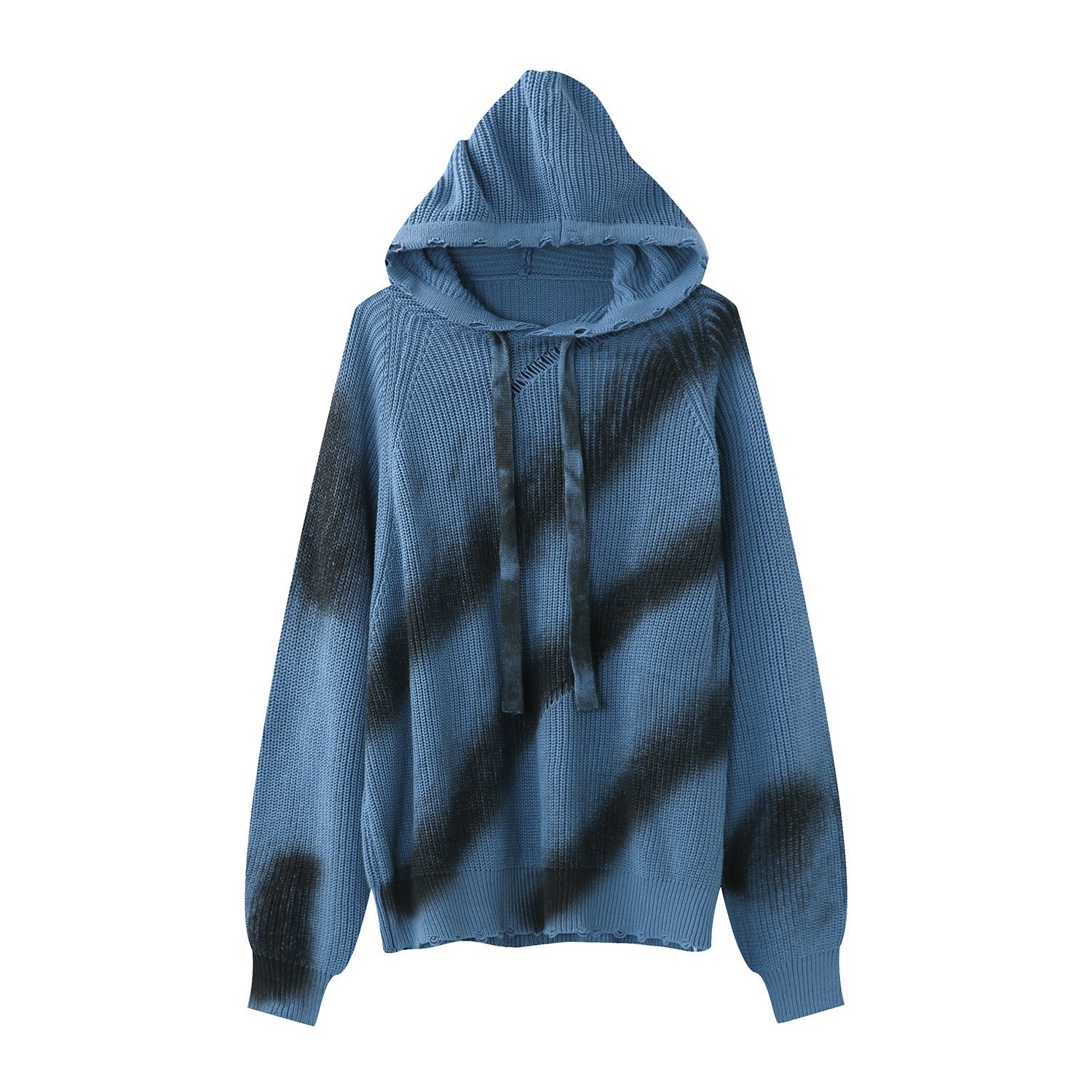 Long Sleeve Hooded Striped Sweater