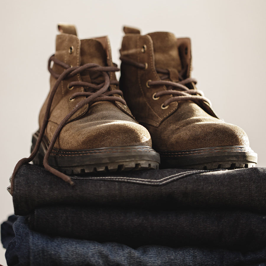 High Top British Martin Boots Casual Trendy Men's Leather Short