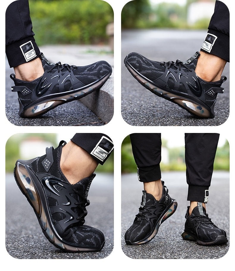 Steel Toe Cap Anti-smashing And Anti-penetration Soft Bottom Sports Anti-slip Safety Shoes