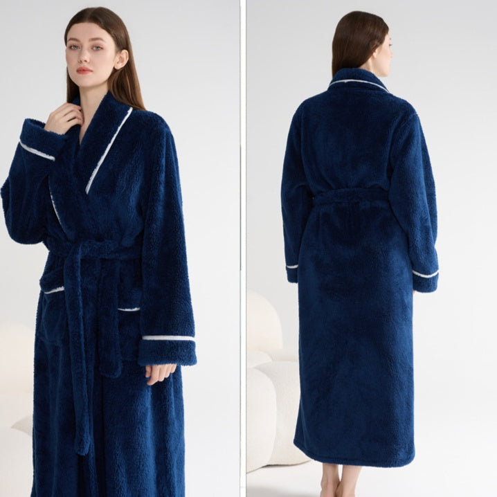 Autumn And Winter Thick Night-robe Couple Style