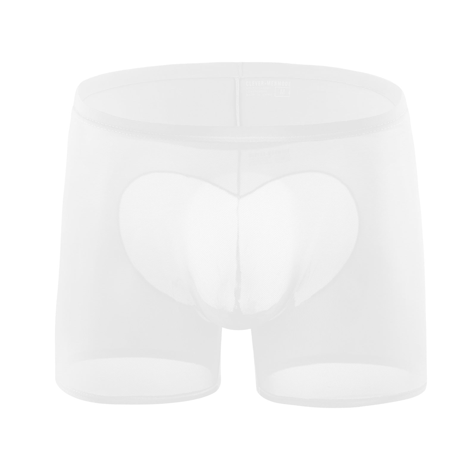 European Size New Mesh Ice Silk Stitching Underwear Heart-shaped Ultra-thin See-through Seamless Boxers