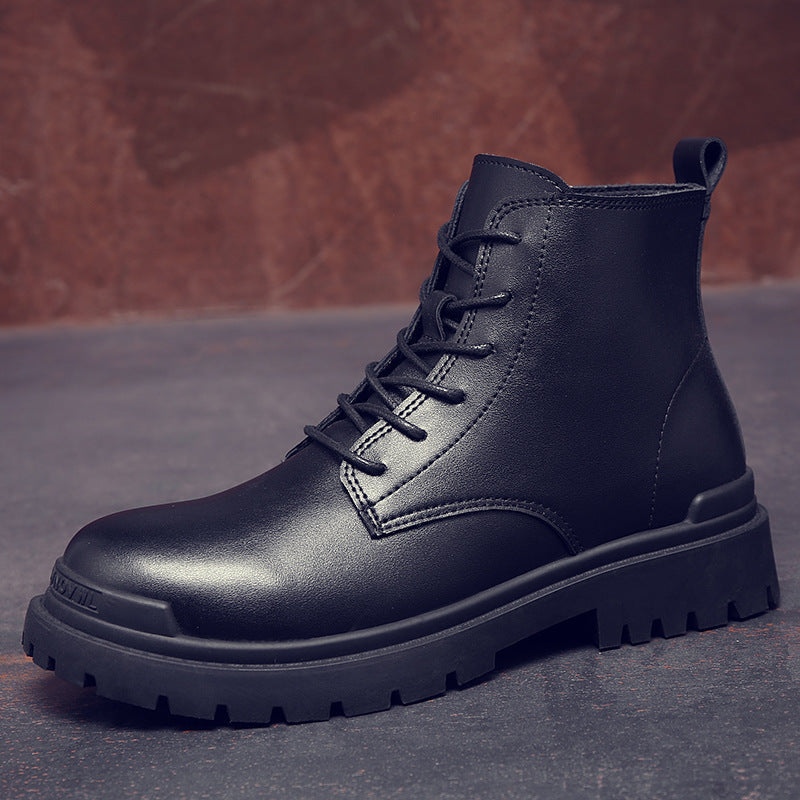 New Men's Casual Leather British Retro Martin Boots