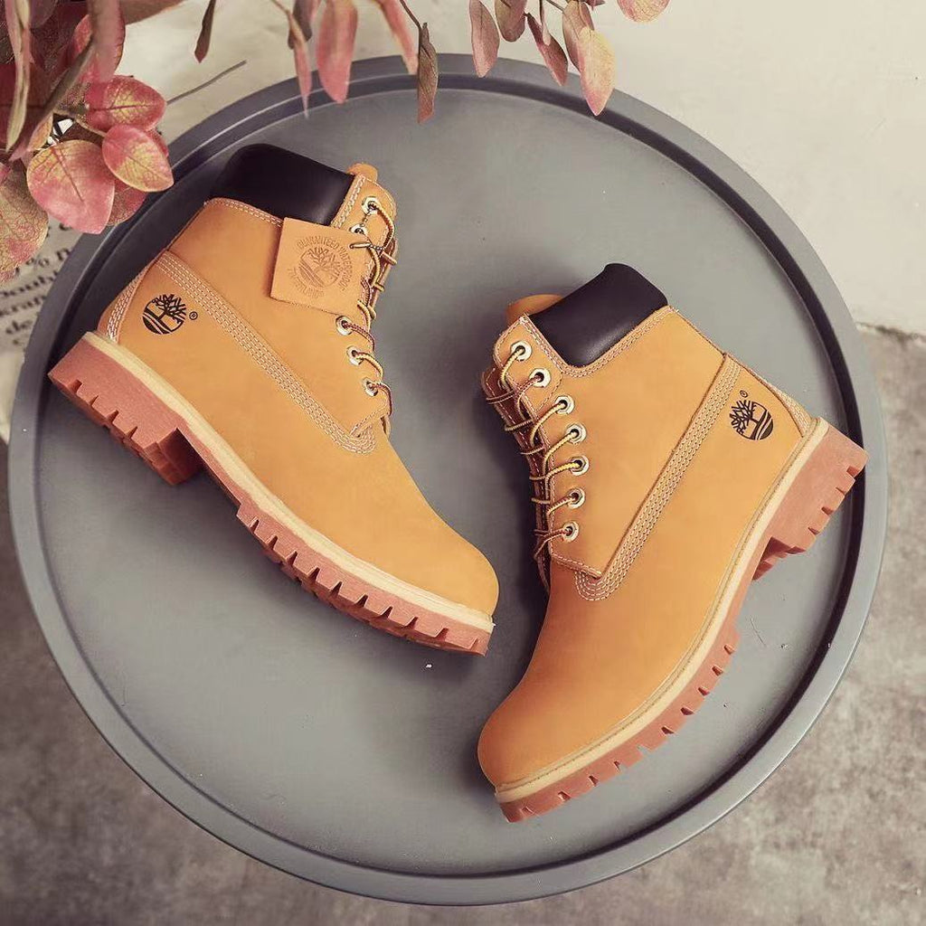 Kick Not Bad Martin Boots Outdoor Waterproof High-top Rhubarb